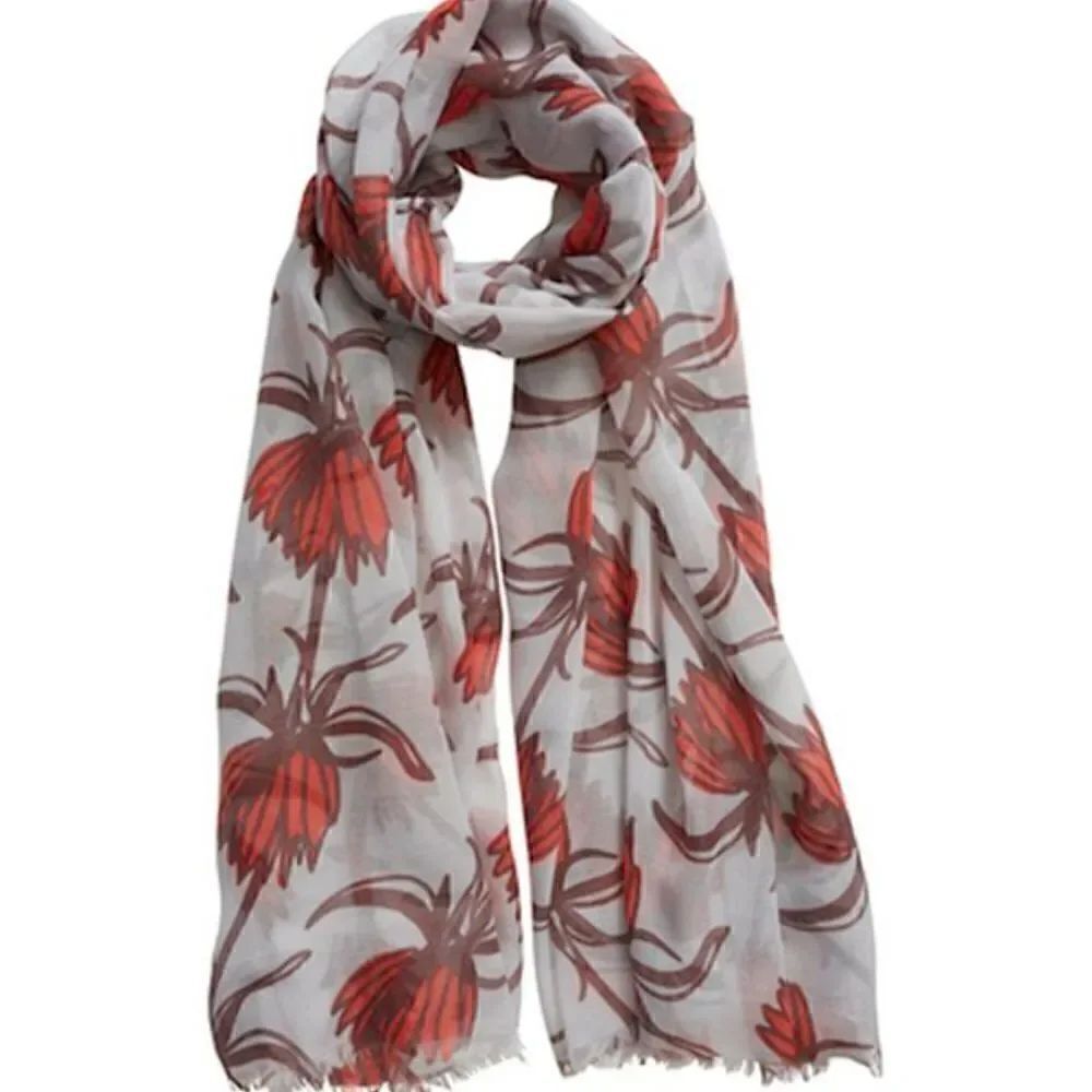 India Hicks Crown Imperial Scarf - Poppy Red
